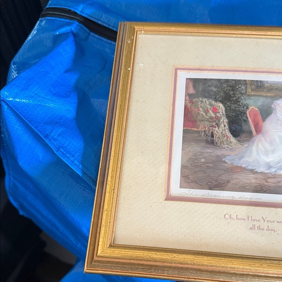 Framed Art Print with Gold Frame Psalm 119:97 used - Picture 5 of 10